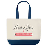 Sac de shopping bleu Marie-José en Vacances