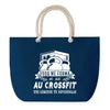 Sac de plage Bleu anse corde Crossfit Légende Humour Geek