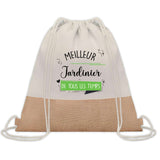 Sac Fête des Pères Papi Papa Cadeau anniversaire Noël Travail Boulot Métier Départ Retraite Collègue Homme cabas shopping plage