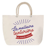 Sac Fête des Mères Mamie Famille Idée Cadeau anniversaire Noël Travail Boulot Métier Départ Retraite Collègue Femme cabas shopping plage