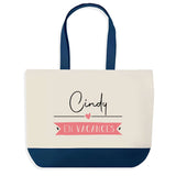 Sac de shopping bleu Cindy en Vacances