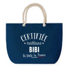 Sac de Plage Bleu avec Anse Corde Certifiée meilleure Bibi