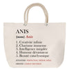 Sac Fête des Mères Mamie Famille Idée Cadeau anniversaire Noël Travail Boulot Métier Départ Retraite Collègue Femme cabas shopping plage