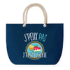 Sac de plage Bleu anse corde J'peux Pas Pâtisserie