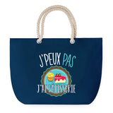 Sac de plage Bleu anse corde J'peux Pas Pâtisserie