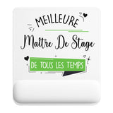 Tapis de souris ergonomique avec repose-poignet, accessoire bureau pour femme et homme, fête des pères, cadeau pas cher, idée cadeau fête des mères, secret santa, départ à la retraite, télétravail et gaming
