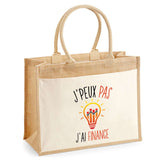 Sac Fête des Mères Mamie Famille Idée Cadeau anniversaire Noël Travail Boulot Métier Départ Retraite Collègue Femme cabas shopping plage Homme Papa Papi Pères Frère