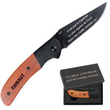 cadeau homme personnalisé idée papa fête des pères noël mari saint valentin élégant pratique gravé inox bois acier durable pliant de poche utile aventurier randonneur bricoleur chic original compagnon plein air robuste cadeau unique