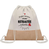 Sac Fête des Mères Mamie Maman Cadeau anniversaire Noël Travail Métier Départ Retraite Collègue Femme cabas shopping plage