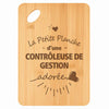 Planche bambou gravée personnalisée femme idée cadeau Fête des Mères apéro 30×20 prénom cuisine plateau fromage anniversaire noel maman mamie