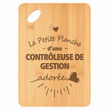 Planche bambou gravée personnalisée femme idée cadeau Fête des Mères apéro 30×20 prénom cuisine plateau fromage anniversaire noel maman mamie