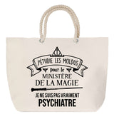 Sac Fête des Mères Mamie Famille Idée Cadeau anniversaire Noël Travail Boulot Métier Départ Retraite Collègue Femme cabas shopping plage