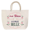 Sac Fête des Mères Mamie Famille Idée Cadeau anniversaire Noël Travail Boulot Métier Départ Retraite Collègue Femme cabas shopping plage