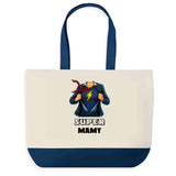 Sac Fête des Mères Mamie Famille Idée Cadeau anniversaire Noël Travail Boulot Métier Départ Retraite Collègue Femme cabas shopping plage