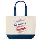Sac de shopping bleu Libraire Meilleure du Monde