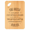 Planche bambou gravée personnalisée femme idée cadeau Fête des Mères apéro 30×20 prénom cuisine plateau fromage anniversaire noel maman mamie