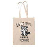 Sac tote bag réutilisable coton shopping Fête des Mères Mamie Famille Idée Cadeau anniversaire Noël Travail Boulot Métier Départ Retraite Collègue Femme