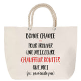 Sac Fête des Mères Mamie Famille Idée Cadeau anniversaire Noël Travail Boulot Métier Départ Retraite Collègue Femme cabas shopping plage
