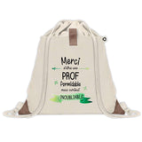 Sac à dos avec pochette Merci Prof Inoubliable Femme