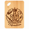 Planche bambou gravée personnalisée homme idée cadeau Fête des Pères apéro 30×20 prénom cuisine plateau fromage anniversaire noel papa papi 