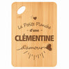 Planche bambou gravée personnalisée femme idée cadeau Fête des Mères apéro 30×20 prénom cuisine plateau fromage anniversaire noel maman mamie