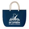 Sac de plage Bleu anse corde Capoeira Légende Humour Geek