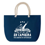 Sac de plage Bleu anse corde Capoeira Légende Humour Geek