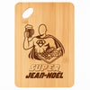 Planche bambou gravée personnalisée homme idée cadeau Fête des Pères apéro 30×20 prénom cuisine plateau fromage anniversaire noel papa papi 