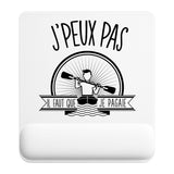 Tapis de souris ergonomique avec repose-poignet, accessoire bureau pour femme et homme, fête des pères, cadeau pas cher, idée cadeau fête des mères, secret santa, départ à la retraite, télétravail et gaming