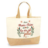 Sac Jute Fête des Mères Fêtes des Pères Mamie Papi Famille Idée Cadeau anniversaire Noël Travail Boulot Métier Départ Retraite Collègue Femme Homme