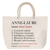 Sac Fête des Mères Mamie Famille Idée Cadeau anniversaire Noël Travail Boulot Métier Départ Retraite Collègue Femme cabas shopping plage