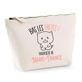 Trousse pochette de rangement maquillage Fête des Mères Mamie Famille Idée Cadeau anniversaire Noël Travail Boulot Métier Départ Retraite Collègue Femme