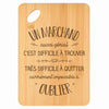 Planche bambou gravée personnalisée homme idée cadeau Fête des Pères apéro 30×20 prénom cuisine plateau fromage anniversaire noel papa papi 