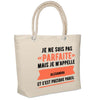 Sac Fête des Mères Mamie Famille Idée Cadeau anniversaire Noël Travail Boulot Métier Départ Retraite Collègue Femme cabas shopping plage