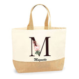 Sac Jute Fête des Mères Fêtes des Pères Mamie Papi Famille Idée Cadeau anniversaire Noël Travail Boulot Métier Départ Retraite Collègue Femme Homme
