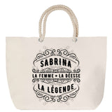 Sac Fête des Mères Mamie Famille Idée Cadeau anniversaire Noël Travail Boulot Métier Départ Retraite Collègue Femme cabas shopping plage