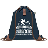 sac a dos bleu coton recycle avec pochette idee cadeau originale pour collegue ami prof ou membre de la famille cadeau mixte noel anniversaire secret santa ou depart au travail sac leger pratique et ecologique design breton moderne