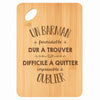 Planche bambou gravée personnalisée homme idée cadeau Fête des Pères apéro 30×20 prénom cuisine plateau fromage anniversaire noel papa papi 