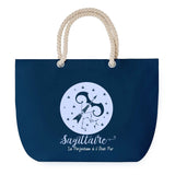 Sac de plage Bleu anse corde Sagittaire Signe Zodiaque