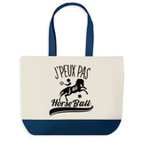 Sac de shopping bleu J'peux pas Horseball