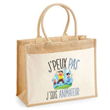 Sac Fête des Mères Mamie Famille Idée Cadeau anniversaire Noël Travail Boulot Métier Départ Retraite Collègue Femme cabas shopping plage Homme Papa Papi Pères Frère