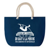 Sac de plage Bleu anse corde Saut à la Perche Légende Humour Geek