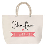 Sac Fête des Mères Mamie Famille Idée Cadeau anniversaire Noël Travail Boulot Métier Départ Retraite Collègue Femme cabas shopping plage