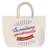 Sac Fête des Mères Mamie Famille Idée Cadeau anniversaire Noël Travail Boulot Métier Départ Retraite Collègue Femme cabas shopping plage