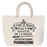 Sac Fête des Mères Mamie Famille Idée Cadeau anniversaire Noël Travail Boulot Métier Départ Retraite Collègue Femme cabas shopping plage