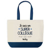 Sac de shopping bleu Wesley Super Collègue