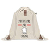 Sac à dos avec pochette J'peux pas Cuisine Toque Traits Rouges