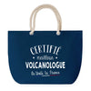 Sac de plage Bleu anse corde Certifié meilleur Volcanologue