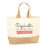 Sac Jute Fête des Mères Fêtes des Pères Mamie Papi Famille Idée Cadeau anniversaire Noël Travail Boulot Métier Départ Retraite Collègue Femme Homme