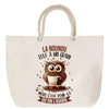 Sac Fête des Mères Mamie Famille Idée Cadeau anniversaire Noël Travail Boulot Métier Départ Retraite Collègue Femme cabas shopping plage